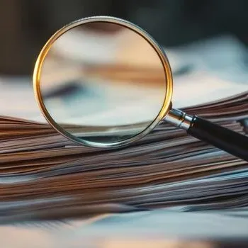 a-stack-of-documents-carefully-examined-under-a-powerful-magnifying-glass-sheds-light-on-intricate-details-emphasizing-the-importance-and-significance-of-the-paperwork-being-scrutinized-photo 1.webp